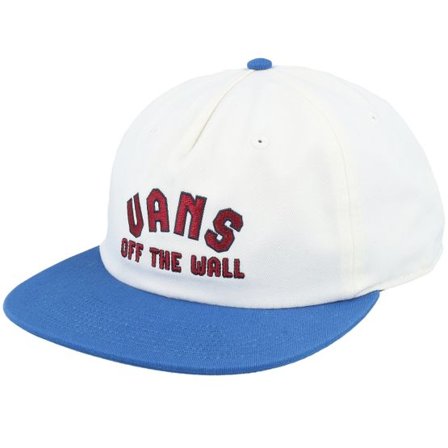 Vans - Vit snapback Keps - Design Co Low Unstructured White/True Blue Snapback @ Hatstore