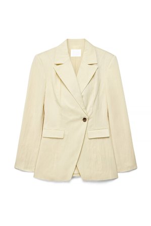 Kristine Bennigsen x NA-KD Blazer ajusté en lyocell mélangé - Blazers - Jaune - EU 42