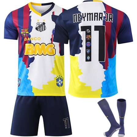 2025-2026 Paris Commemorative Edition Brasilien Neymar Nr. 11 Juventus Retro Fodboldtrøje Barcelona Børne- og Voksentrøje{HONGDE}