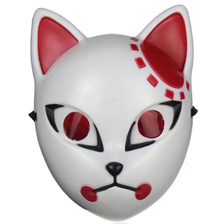 Halloween Maske Demon Slayer Kimetsu no Yaiba Ræv Cosplay Kostyme Kamado Tanjirou