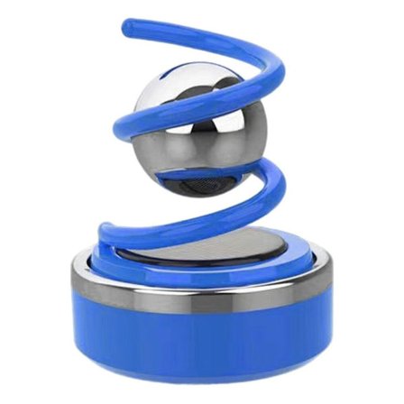 Solar Roterende Parfume Holder Car Aroma Ornament BLÅ