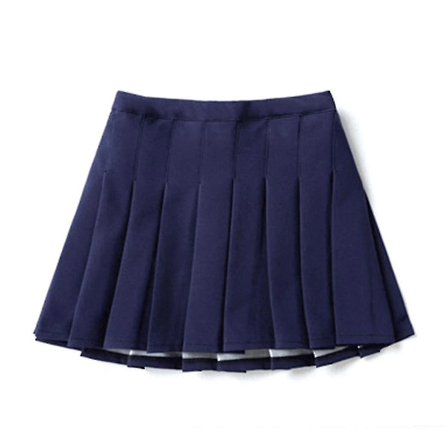 Tyttöjen korkeavyötäröinen laskostettu vetoketjullinen tennistyylinen skater-minhame (lapsille)