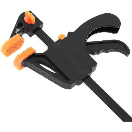 Stærk Klemme Sæt, 4 Tommer Hurtig Greb Træbearbejdning Stang Klemme Klip Træ Tømrer Værktøj Sort