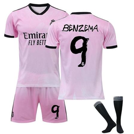 Ny sæson 22-23 Real Madrid Hjemmefodboldtrøjesæt MODRIC 10 Goodies Fodboldtrøjer Benzema 9 Kids 26(140-150CM)