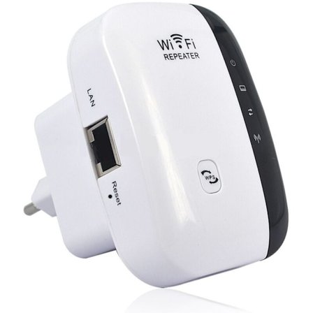 Kraftfull WiFi Repeater 300Mbps Kraftfull WiFi Förstärkare 2.4GHz WiFi Räckviddsförlängare WiFi Repeater Trådlös Extender Ethernet Port