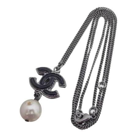 Chanel Vintage, Necklaces Grijs, Dames, Maat:ONE Size