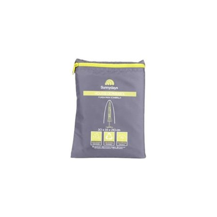 Vandtæt beskyttelseshætte til lige parasol - Grå - L 30 x P 35 x H 210 cm