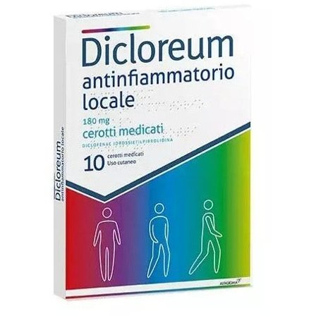 Dicloreum Antinfiammatorio Locale 180 mg 10 Cerotti Medicati
