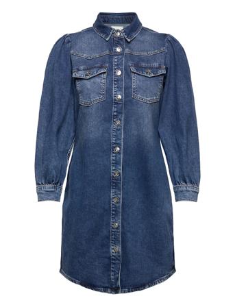 Onlallie Life 7/8Slv Dnm Dress Dresses Jeans Dresses Sininen ONLY