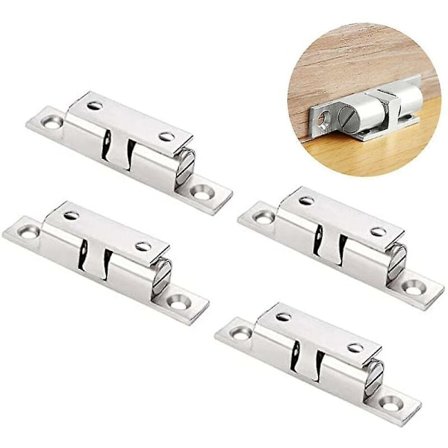 4 x Dobbelt rullelåse Heavy Duty skabslåse