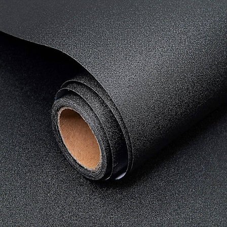 40x300cm Svart Möbel Lim Wallpaper Självhäftande Wallpaper Matt Vattentät Vinyl Film Dekorativt Kök Vardagsrum Sovrum