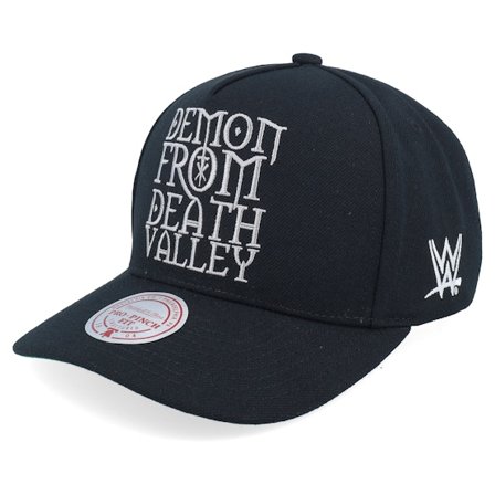 Mitchell & Ness - Sort adjustable Kasket - Statement Pro Undertaker Black A-Frame Adjustable @ Hatstore