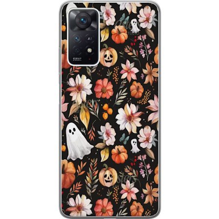 Kompatibel Mobilcover til Xiaomi Redmi Note 11 Pro Halloween Mønstergræskar Spøgelse Maskerade