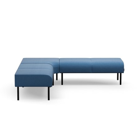 Eckbank VARIETY, nach innen, Stoff Pod CS, blau