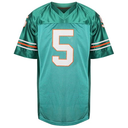 #5 Ray Finkle Ace Ventura Pet Detective Jim Carrey Film Fotbollströja Grön SportsT-Shirt Fans Gåvor för Män Kvinnor Ungdomar,XXL