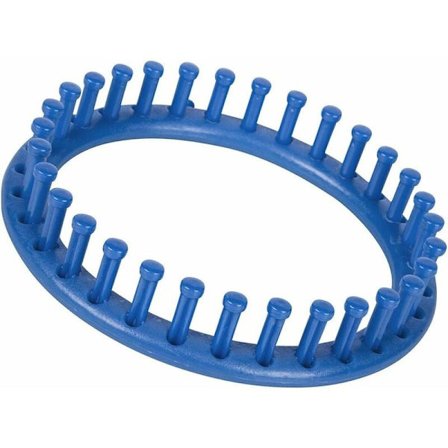 Sininen neuletuoli pyöreä muoto hattuvaatteet kudottu esine MODOU-työkalu