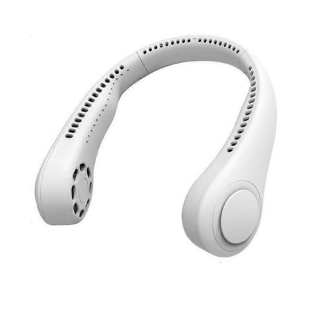 Halsburen Fläkt Portabel Bladlös Lazy Nackbandsfläkt USB Uppladdningsbar Fläkt