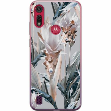 Motorola Moto E6s (2020) Genomskinligt Skal Bloom
