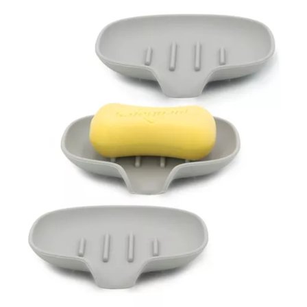 Set med 3 silikon såpedisker med drenering