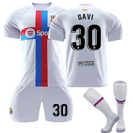 FC Barcelona 22-23 Hjemmebanetrøje (2) GAVI Nr 30 Fodboldtrøje sæt