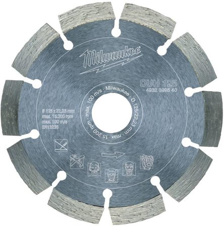 Milwaukee DUH Diamantskiva 125 mm, Maskintillbehör & förbrukning