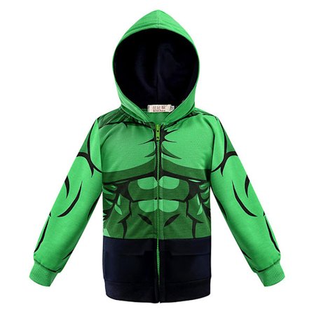 Barn Pojkar Cartoon Zip Hoodie Hoody Jumper Coat Jacka Winer Gift