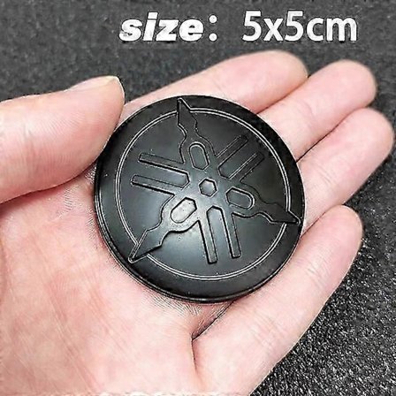 3D Yamaha Dekaler Emblem Logotyp Guld Vit Svart Dekal Fordonsfoliering