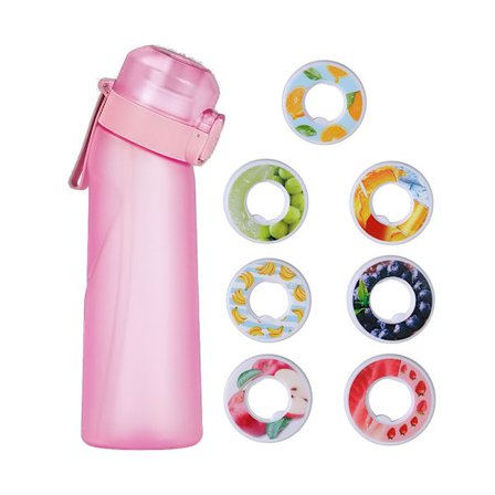 Air Water Up Flaska/Smagsat vandflaske - 650 ml - 7 pods inkluderet - Camping Sport Frosted blue