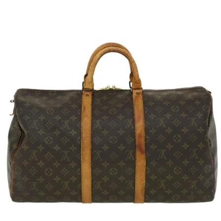 Louis Vuitton Vintage, Pre-owned Canvas travel-bags Bruin, Dames, Maat:ONE Size