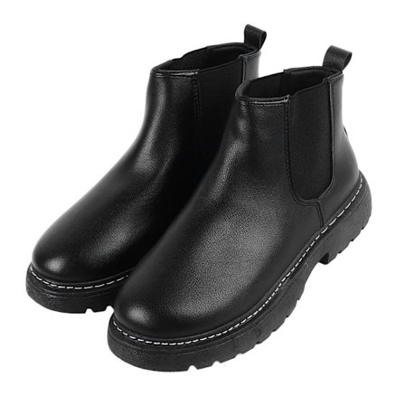 Herre PU-lærstøvler Casual Myk Gummisåle Pustende Anti-Skli Business Ankelstøvler