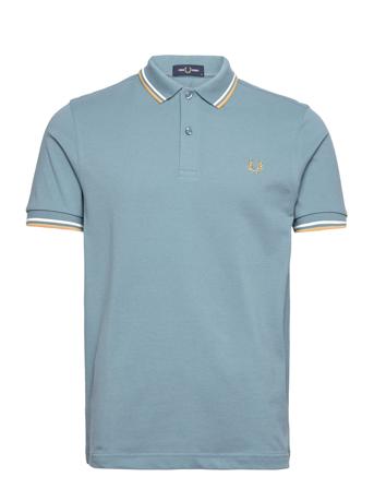 Twin Tipped Fp Shirt Blue Fred Perry