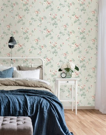 Duro Kristina 387-03 Tapet Duro 1900 Grön, Färg & tapeter