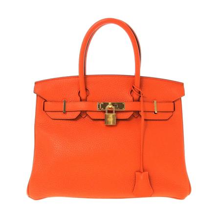 Hermès Vintage HandTass , Oranje , Dames , Maat: ONE Size Vintage Tassen