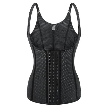 Naisten lävistysmuotoiluvaatteet Latex-tukirintaa ja vatsaa tukeva vyö Black XS