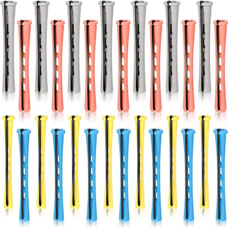 48 Stykker Hårpermanentstenger Sett 4 Størrelser Plast Hårpermanentstenger Lange