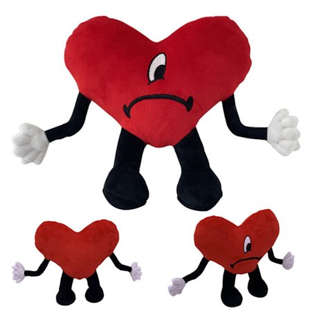 Bad Bunny Heart Plysch Un Verano Sin Ti Stuff Doll Merch Gift Toy - spot sales