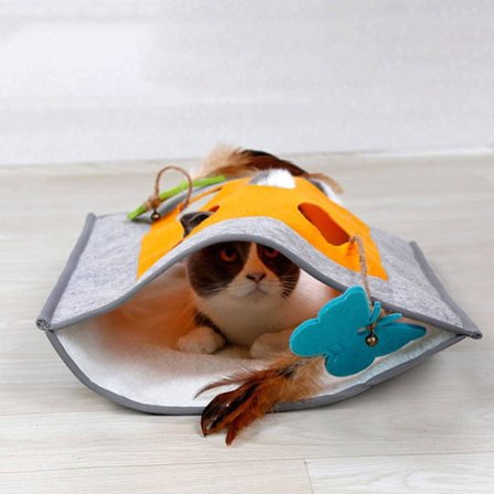 Liten gömställe för illrar, kattungar, kaniner, råttor, valpar, leksakskatt, fjäderbo, hundgrotta, filt, hamsterpåse, sova