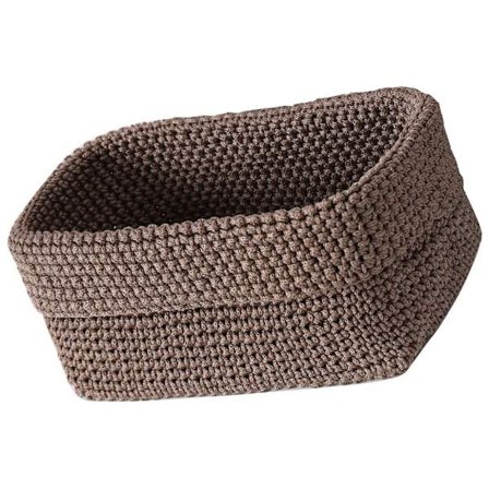 Dekorativ kurv, vævet opbevaringskurv til organisering/opbevaring til stuen