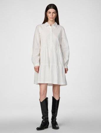 YAS Yastia Ls Dress S. Noos - White - 42