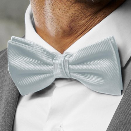 Arctic Blue Pre-Tied Grosgrain Bow Tie for Men - Pre-tied bow ties