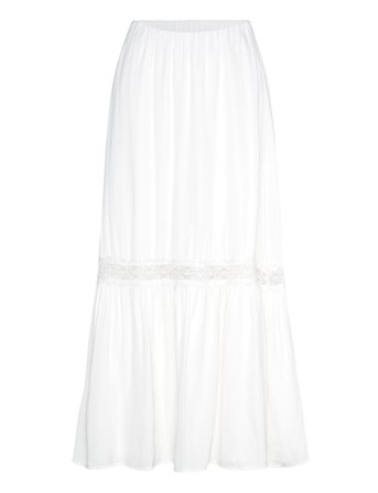 Gina Tricot Maxi Skirt - White - XS