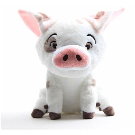 Blødt legetøj, Vaiana, 20 cm lavet af blødt stof med brodererede detaljer, Velegnet til alle aldre.