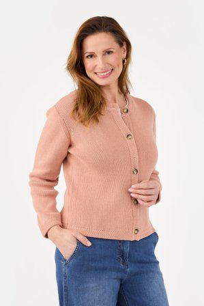 B. COPENHAGEN - Strik Cardigan - Støvet Rosa - Knaplukning