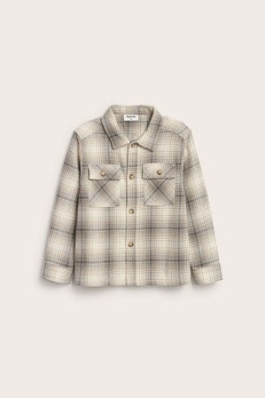 Kappahl | Overshirt i flanell | Ljusbeige