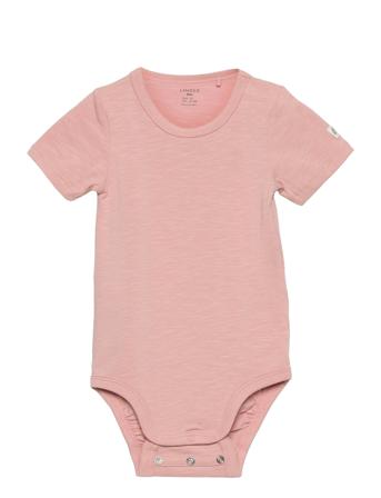 Body Shortsleeve Slub Pink Lindex