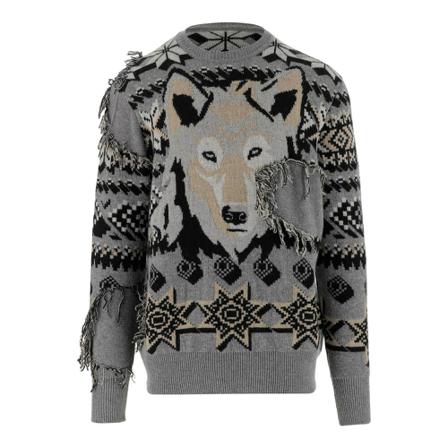 Etro, Round-neck Knitwear Szary, Mężczyzna, Rozmiar: M
