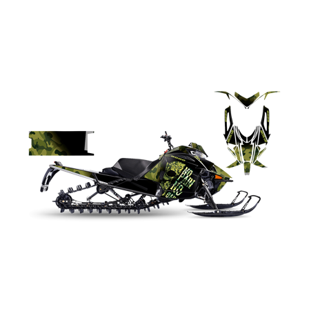 Dekalkit SweTown Cambo Skull - Arctic Cat M9000 King Cat Turbo 162 2018-2019