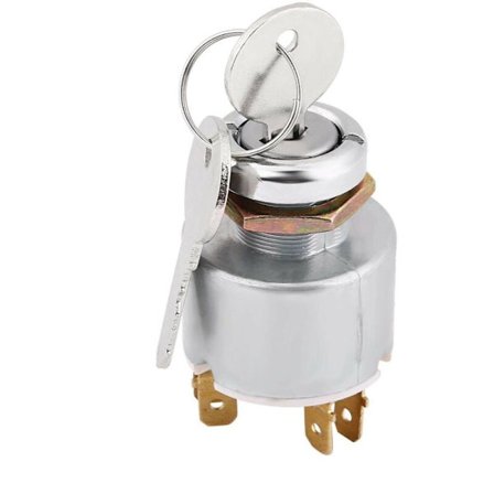 Tändningslås, Universell 12V Motorstartbrytare Tändningskontrollbrytare 3 Position ON OFF med Nyckel