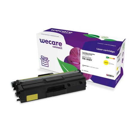 WECARE Toner BROTHER TN-910Y 9K gul - Lyreco - Toner och bläck - Tonerkassetter - Toner WeCare
