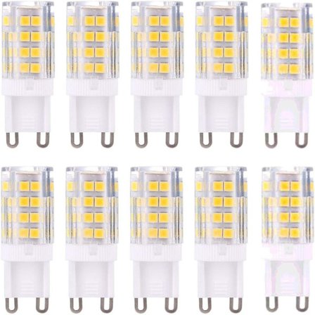 G9 LED-lampor, varmvit 3000K 5W G9 LED, 10-pack lucky